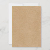 Minimalistische Rustieke Bewaar de Datum Definitie Kaart (Achterkant)