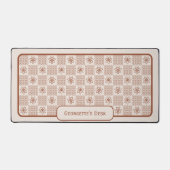 Minimalistische rustieke bloemen - Gecontroleerd o Bureaumat (Voorkant)