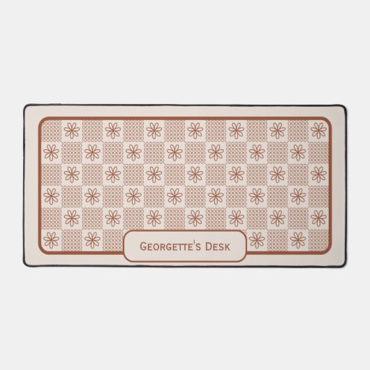 Minimalistische rustieke bloemen - Gecontroleerd o Bureaumat (Voorkant)