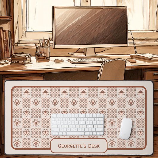 Minimalistische rustieke bloemen - Gecontroleerd o Bureaumat