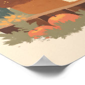 Minimalistische rustieke brood Boho Wall Art Poster (Hoek)