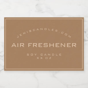 Minimalistische rustieke  eenvoudige stijl kaars e voedselcontainer etiket