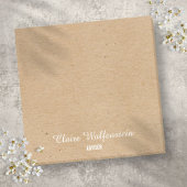 Minimalistische Rustieke Kraft Script Persoonlijk Post-it® Notes