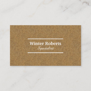 Minimalistische rustieke kraftpapier professional visitekaartje