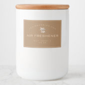 Minimalistische rustieke Logo Sjabloon Eenvoudige  Voedselcontainer Etiket (Voorkant)