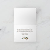 Minimalistische rustieke vrolijke kerst 5 FOTO'S B Feestdagen Kaart (Binnen)