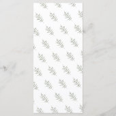 Minimalistische Rustieke Waterverf Pompoen Herfst Menu (Achterkant)