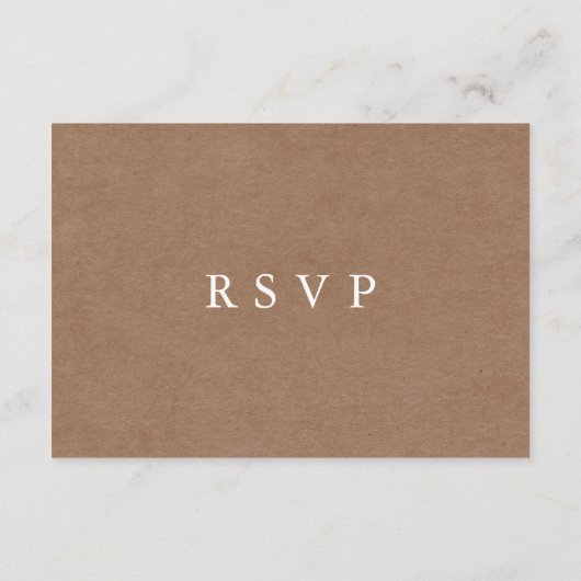 Minimalistische Rustige RSVP-kaart Informatiekaartje (Achterkant)