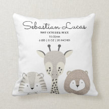 Minimalistische Safari Oerwoud Geboortestatistieke