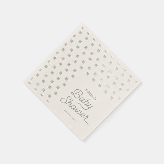 Minimalistische Sage Boho Servet (Hoek)