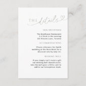 Minimalistische Sage Green Detail Kaart met Hart (Voorkant)