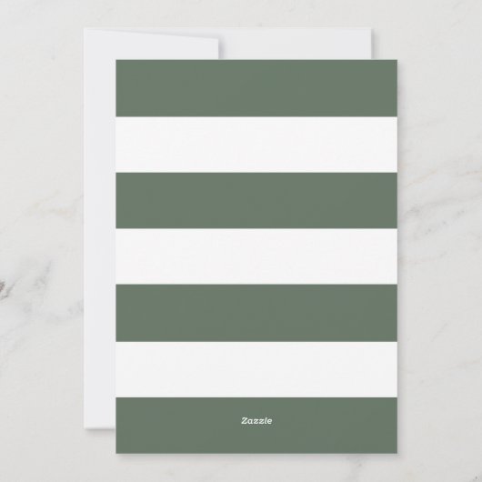 Minimalistische Sage Green Foto Vrolijk Kerstfeest Feestdagenkaart (Achterkant)