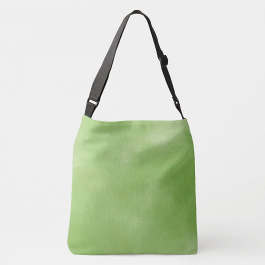 Minimalistische Sage Green Gradient Texture Canvas Crossbody Tas (Achterkant)