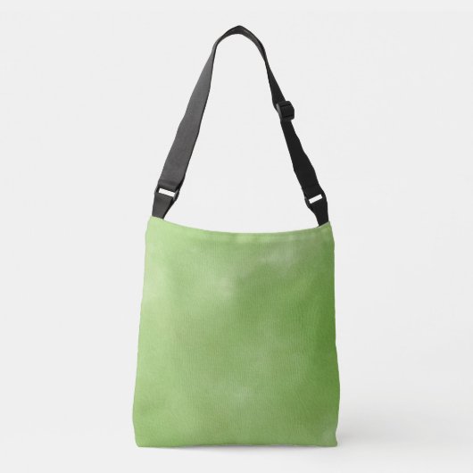 Minimalistische Sage Green Gradient Texture Canvas Crossbody Tas (Voorkant)