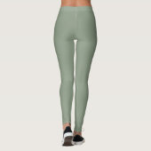 Minimalistische Sage Green Professional Eenvoudig Leggings (Achterkant)