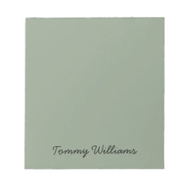 Minimalistische Sage Green Professional Eenvoudig Notitieblok