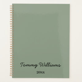 Minimalistische Sage Green Professional Eenvoudig Planner