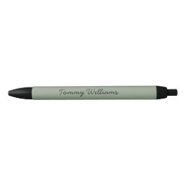 Minimalistische Sage Green Professional Eenvoudig Zwarte Inkt Pen