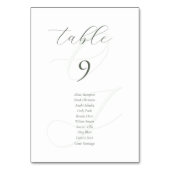 Minimalistische Sage Green Script Wedding Place Ca Kaart (Voorkant)