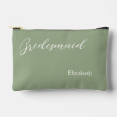Minimalistische Sage Green Wedding Etui (Voorkant)