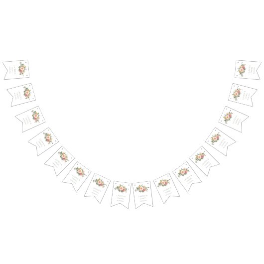 Minimalistische Sage Groene Namen Bruiloft Vlaggetjes (Alle)