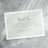 Minimalistische Sage Groene Sympathie Begrafenis Bedankkaart