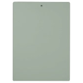 Minimalistische Sage Matcha Groene Monogram Klembord (Achterkant)