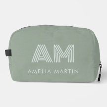 Minimalistische Sage Matcha Groene Monogram