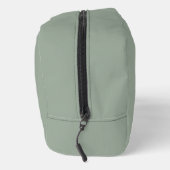 Minimalistische Sage Matcha Groene Monogram Toilettasje (Rechts)