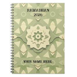 Minimalistische Sage Ramadan Notitieboek