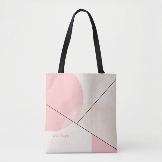 Minimalistische Sakura – Chic & Aanpasbare Tote Ta Bag (Voorkant)