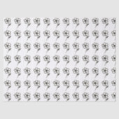 Minimalistische Sakura – Inktborstel Cherry Blosso Tissuepapier (Voorkant)