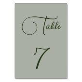 Minimalistische salie groen kaart (Voorkant)