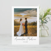 Minimalistische salie groene bloemenbruiloft kaart (Staand voorkant)