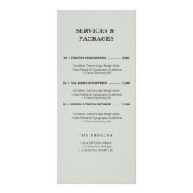 Minimalistische Saliegroene Diensten Menu QR Code