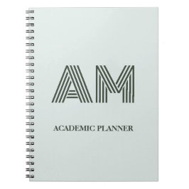 Minimalistische saliegroene geometrische aangepast notitieboek