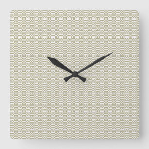 Minimalistische saliegroene geometrische wandklok