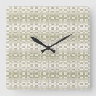 Minimalistische saliegroene geometrische wandklok