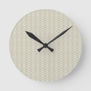 Minimalistische saliegroene geometrische wandklok