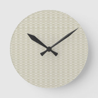 Minimalistische saliegroene geometrische wandklok