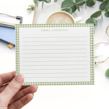 Minimalistische saliegroene geruite voering