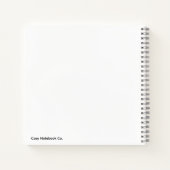 Minimalistische saliegroene notitieboek (Achterkant)