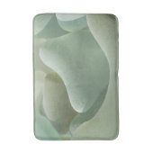 Minimalistische saliegroene zee glas abstracte tex badmat (Voorkant Verticaal)