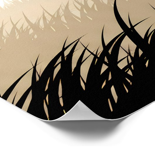 Minimalistische Samurai Poster (Hoek)