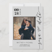 Minimalistische Save the Date (Voorkant)