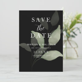 Minimalistische Save the Date Begroeiing Eucalyptu Kaart