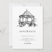 Minimalistische Save The Date Elegante Trouw (Voorkant)