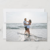 Minimalistische Save the Date Fotokaart (Achterkant)