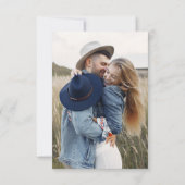 Minimalistische Save the Date Handgeschreven Foto (Achterkant)