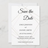 Minimalistische Save the Date Kaart (Voorkant)